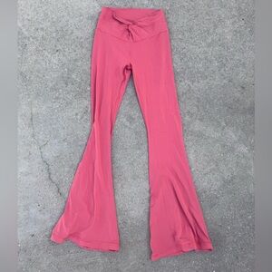 Aerie Offline Real Me Xtra Flare Pants in Coral